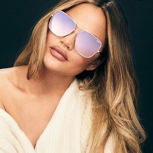 Quay Australia Stop and Stare Aviator Sunglasses.